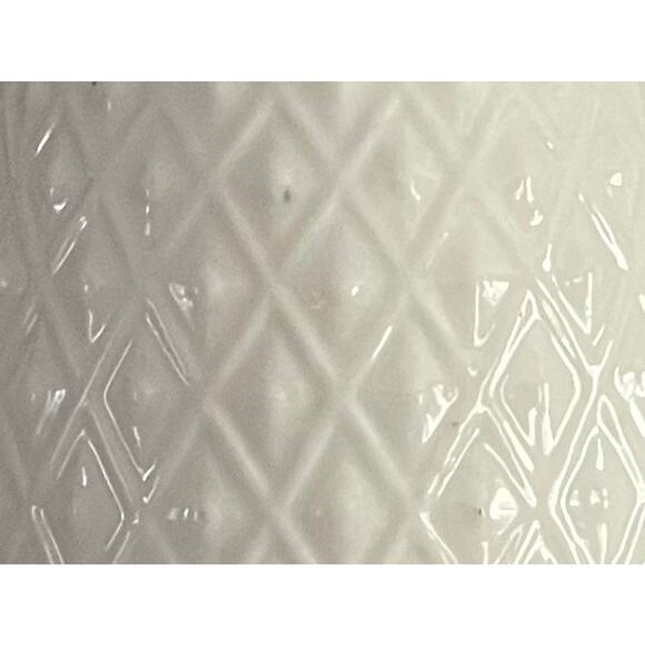 Vintage Ivory, Gold Trim, Porcelain Tall Creamer / Pitcher, Diamond Textured - Picture 5 of 13